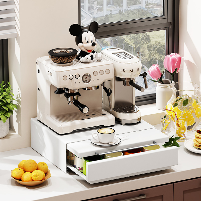 a生桌面收纳盒咖啡机架