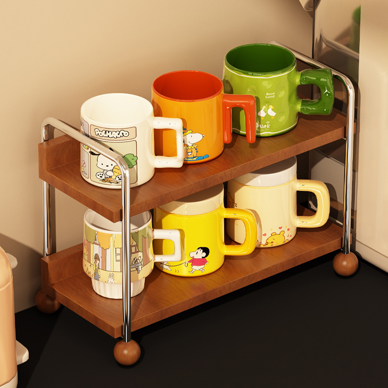 a生茶杯架子茶具收纳架转角多层