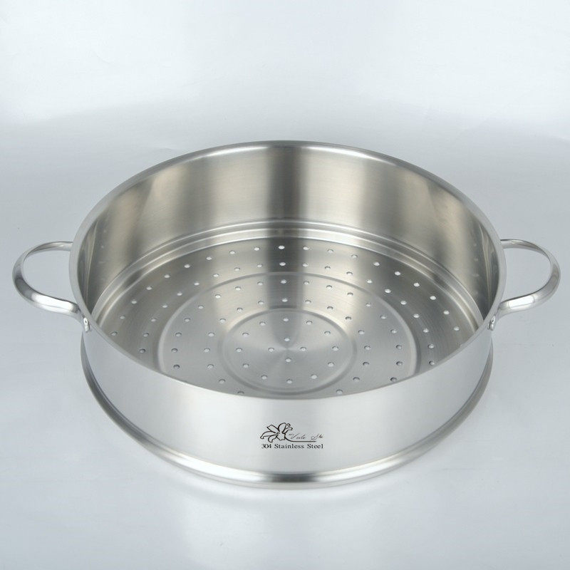 新品304不锈钢蒸笼蒸屉蒸鱼蒸格加厚可叠加32cm汤锅炒锅包邮