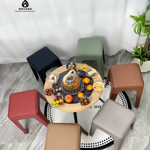 升级软包加厚坐垫家用可叠放方凳餐桌凳【816款】