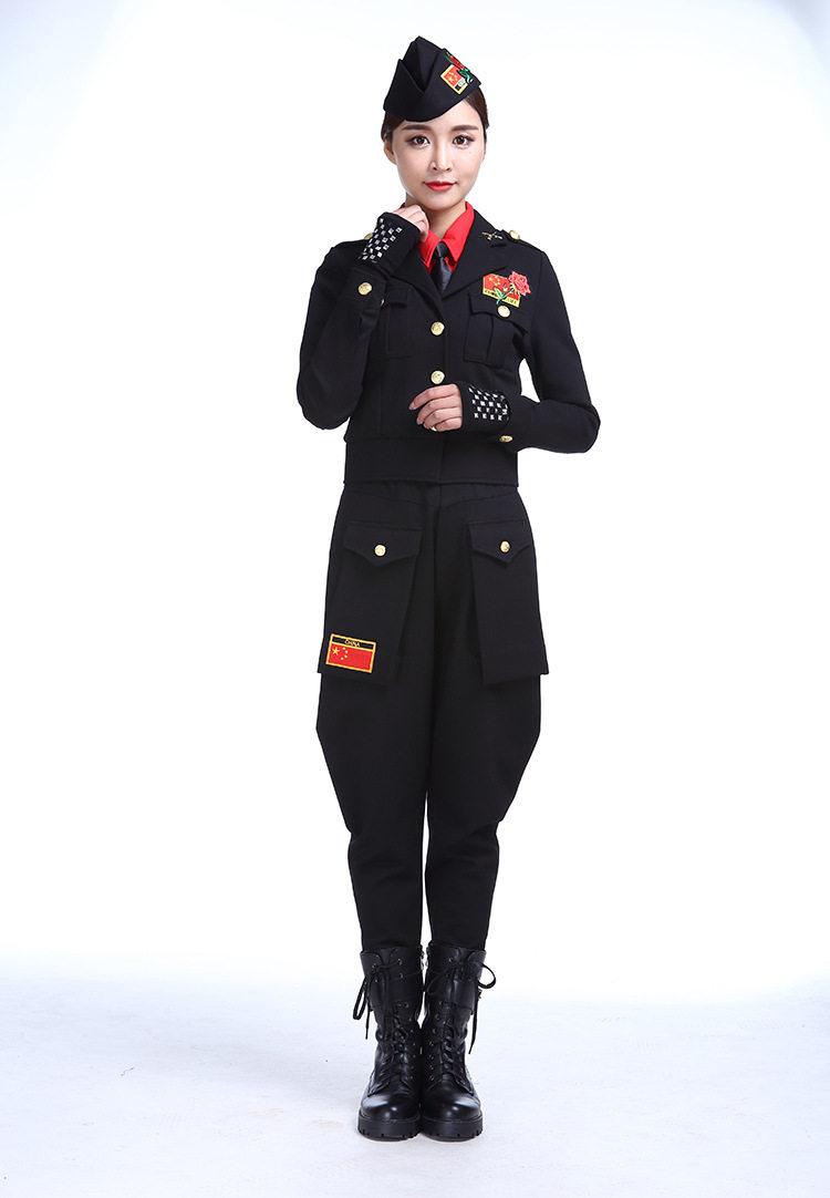 越野营水兵舞服装套装2019新款国军外套国旗哈伦裤广场舞演出服