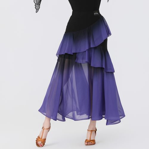 小瓶盖慢四长款大摆半身裙