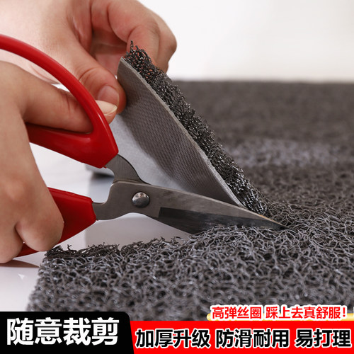 门外丝圈满铺地垫无死角铺设