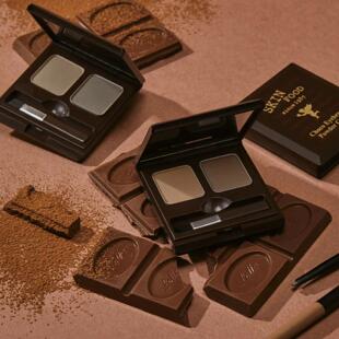 天使款 skinfood思亲肤巧克力眉粉饼双色眉粉眉笔易上色防晕染持久