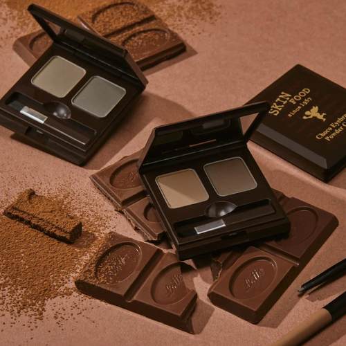 天使款skinfood巧克力眉粉