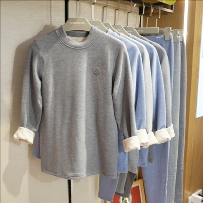 蚕丝羊毛保暖内衣兄华吸湿透气男