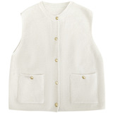 可风各针织马甲510022P59K94.4小香风马甲开衫女，女装马甲，可风各