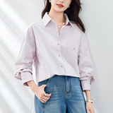 可风各长袖衬衫51082P75K120翻领长袖衬衫女，女装衬衫，可风各