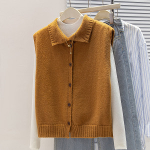 可风各针织马甲510020P54K86.4慵懒风针织马甲女，女装马甲，可风各