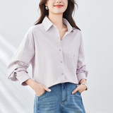 可风各长袖衬衫51082P75K120翻领长袖衬衫女，女装衬衫，可风各