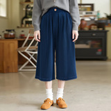 可风各灯芯绒休闲裤59063P100K160灯芯绒加厚直筒七分裤，女装休闲裤，可风各