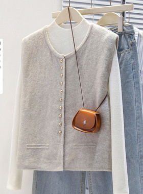 可风各针织马甲510032P40K64针织马甲背心韩版简约无袖款