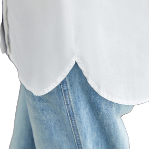 新款設(shè)計感小眾氣質(zhì)白色襯衫女長袖顯瘦百搭上衣圖片