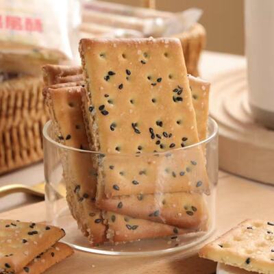 层层酥黑芝麻饼干老式薄脆小零食