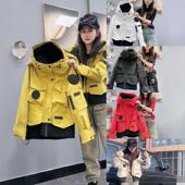 二棉夹克 连帽工装 超火冲锋衣加棉外套女2026春秋新款 休闲宽松短款