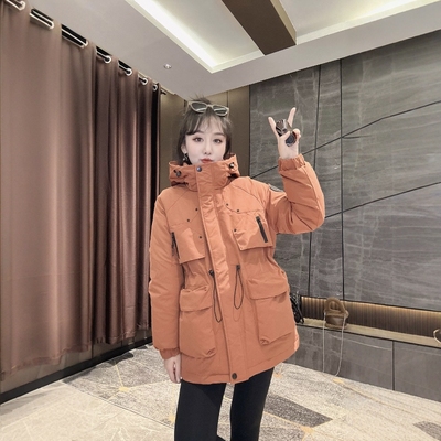 加厚派克羽绒棉服女时尚冲锋衣