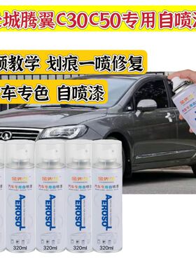 长城腾翼c30c50专用汽车自喷漆嘉誉补漆笔钛白色去痕珠光黑自喷漆
