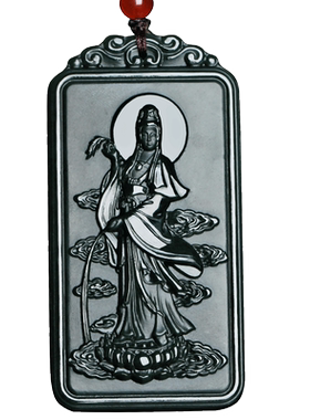 新疆天然和田玉挂件项链观音吊坠