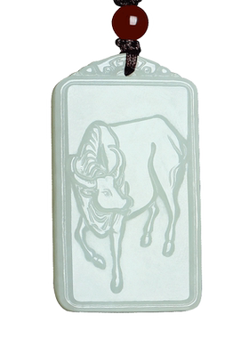 新疆和田玉属相鼠马羊猴鸡狗吊坠