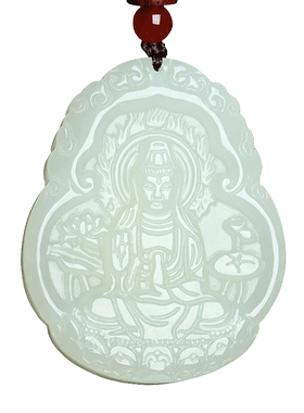 新疆和田玉普度众生挂件观音吊坠