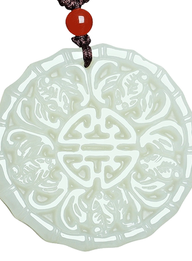 新疆和田玉蝙蝠挂件男女款吊坠