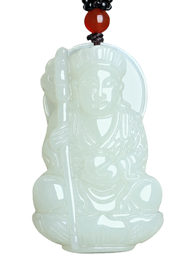 新疆和田玉地藏王男士款饰品吊坠