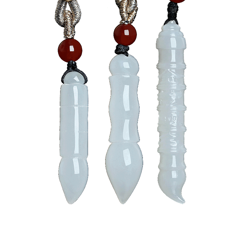 和田玉文昌笔玉吊坠挂件男女饰品