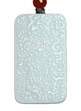 和田玉平安牌吊坠挂件玉佩