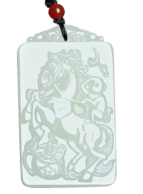 马上封侯挂件生肖男女款玉项链