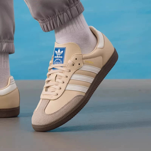 adidas阿迪达斯秋季三叶草新款女鞋德训SAMBAOG运动休闲鞋JR0914