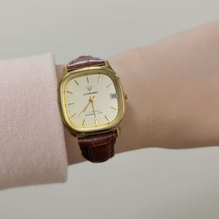 国产品牌原装上海钻石牌机械表方形怀旧老表正品男女士腕表皮带手