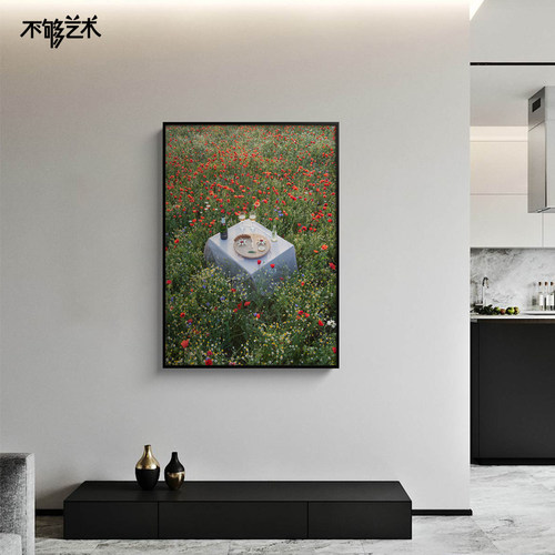 玄关过道田园风景治愈系壁画