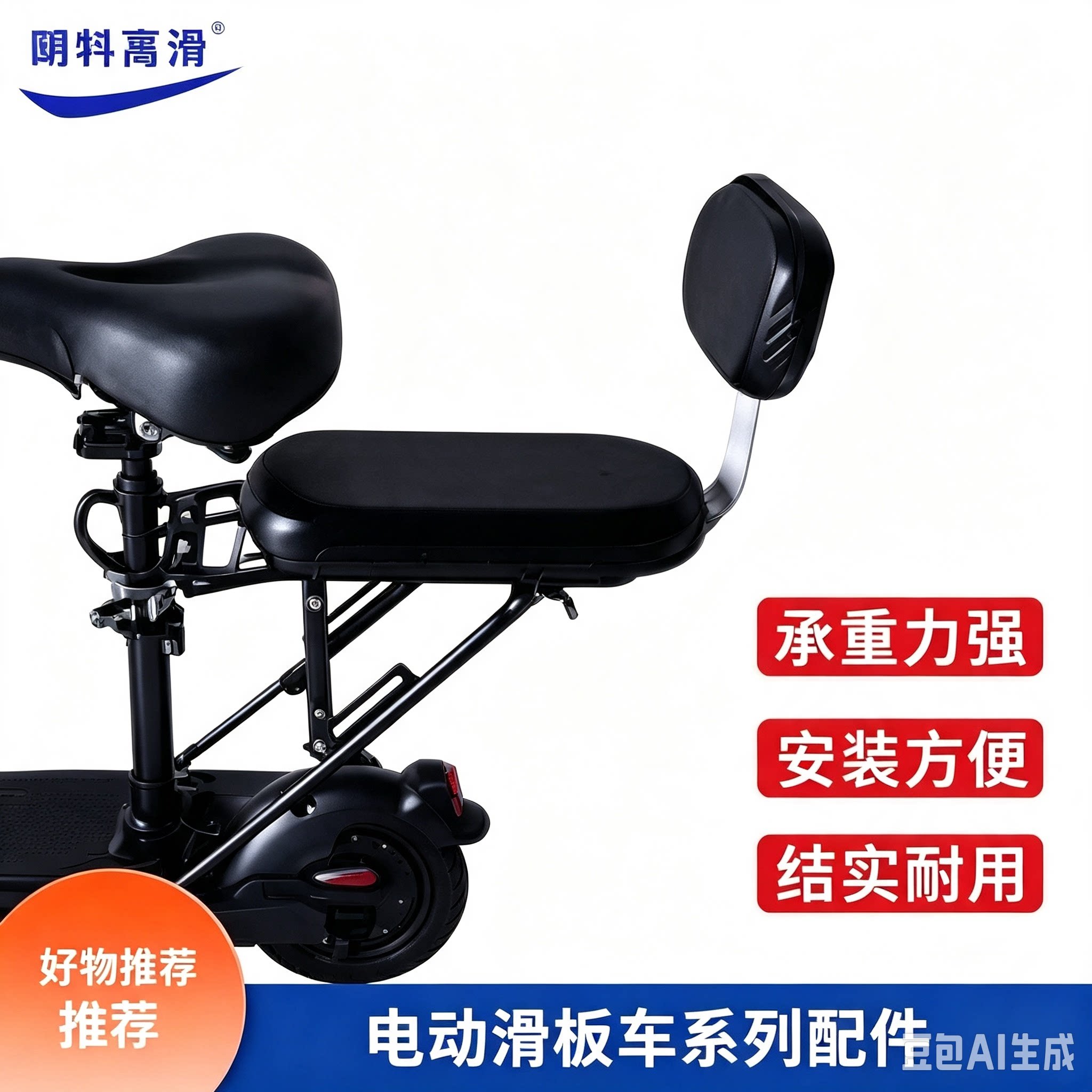 电动滑板车加装后货架靠背座椅适更多电动车零/配件