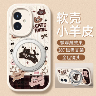 20新款 100 v40保护套Power 90GT 猫咪旅社适用荣耀500手机壳带支架华为400pro可爱300防摔200