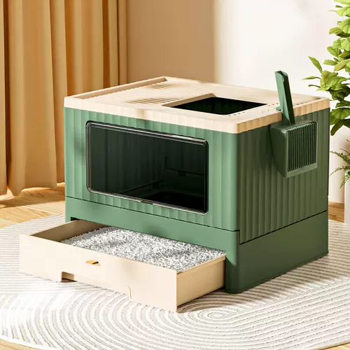 Кошачий песчаный горшок с полным дезодорантом для туалета кошачьего супер -большего ящика, дезодорант, дезодорант -кошачьи кошка против пиццы пиццы дезодорант