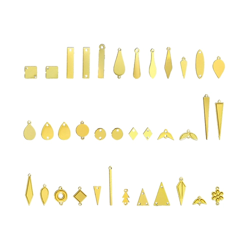 Золотые маленькие металлические аксессуары, подвеска с кисточками, серьги, DIY