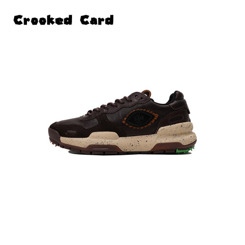 CROOKED CARD 26S植鞣羊皮做旧火星鞋时尚厚底休闲鞋复古增高板鞋