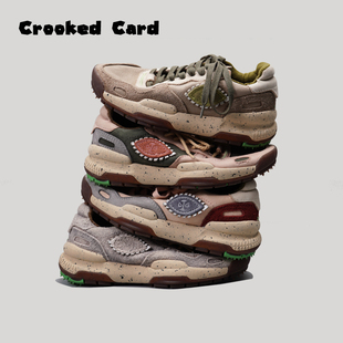 CARD 休闲鞋 25S 休闲风轻职中跟时尚 百搭潮 樱花粉火星鞋 CROOKED