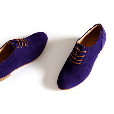 |女鞋|软边系列 皮底复古小皮鞋Plain toe Oxfords swing摇摆舞鞋