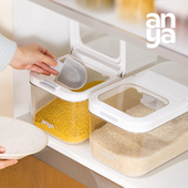安雅橱柜米桶家用窄边收纳防虫防潮密封装 大米杂粮面粉储存罐面桶