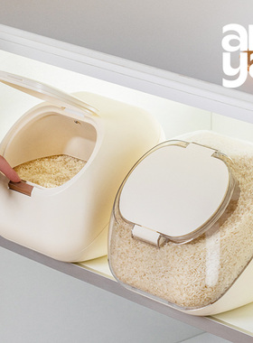 安雅橱柜米桶家用大米收纳盒缸面粉储粮防虫潮食品级厨房2025新款