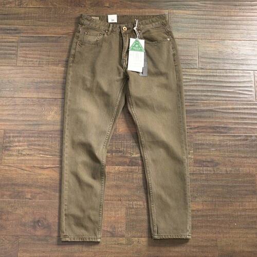 美式复古土卡其色直筒牛仔裤男春秋款休闲潮流耐磨耐穿工作劳保裤