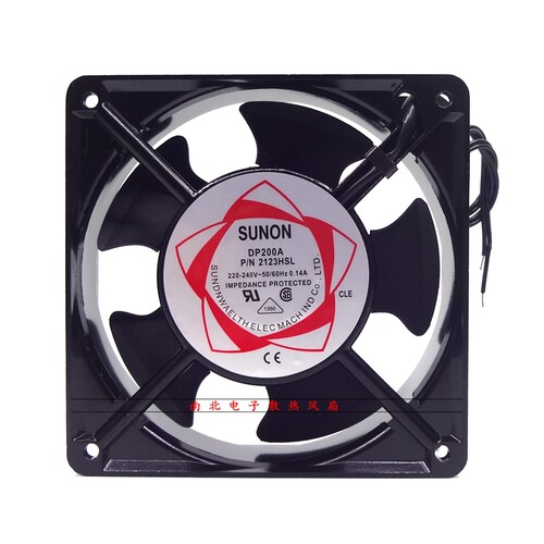 SUNON DP200A P/N2123XSL XBL HBL HSL HBT 12CM 220V 纯铜线风扇