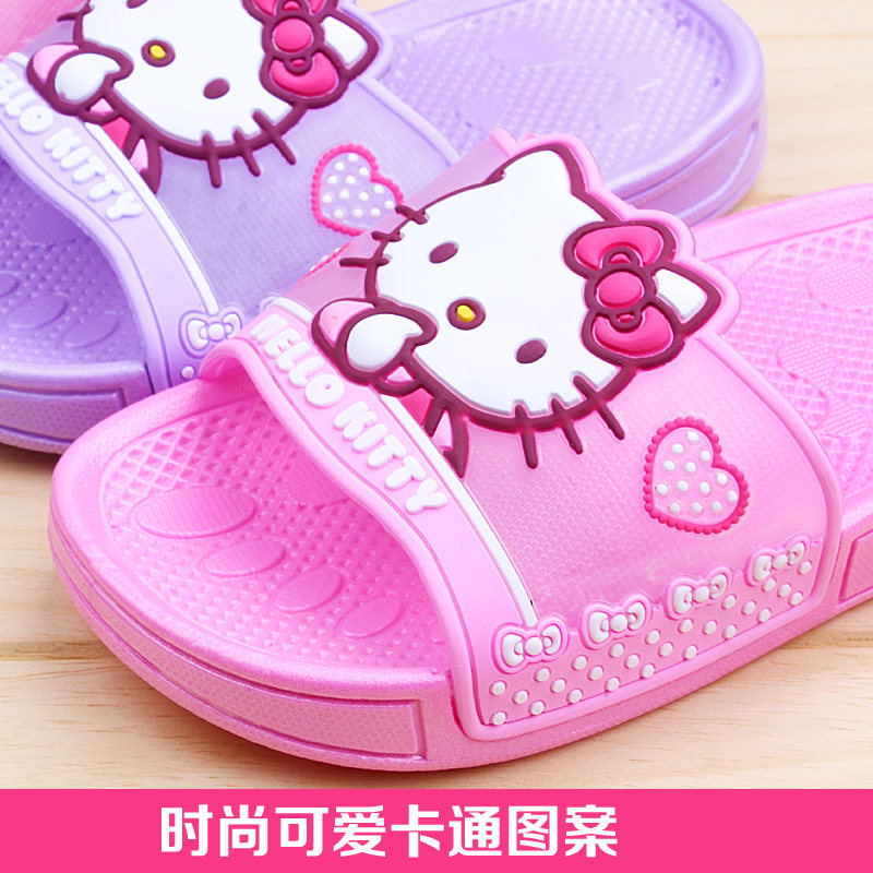 Chaussons enfants en autre HELLO KITTY pour été - semelle autre - Ref 986773 Image 3
