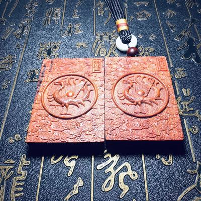 印度小叶紫檀四大神兽吊坠定制