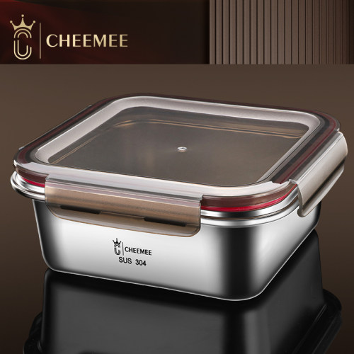 CHEEMEE304不锈钢方形保鲜盒