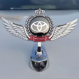 丰田卡罗拉威驰致炫锋兰达威立标改装立体车标外观机盖金属贴装饰
