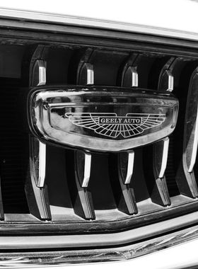 帝豪GS缤越星越L缤瑞星瑞博越RPO吉利cion汽车车标黑色改装装饰