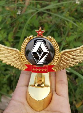 梅甘娜雷诺ZOE塔利斯曼卡缤Twingo车头立标金属改装用品装饰车标