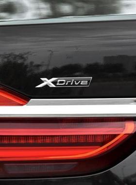 新老款宝马3系GT4系5系6系7系车后标改装xdrive四驱标志汽车尾标